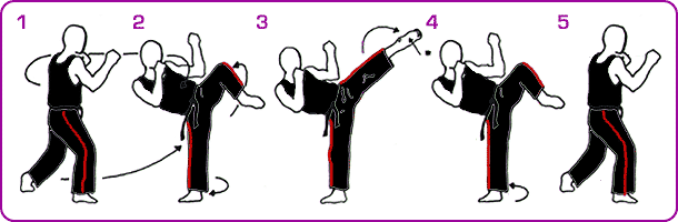 Step by Step breakdown of Roundhouse Kick